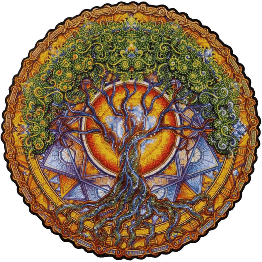 Mandala Puzzle | Tree of Life-Wooden Puzzle-Unidragon-mandala-tree-of-life-m-4640157454149