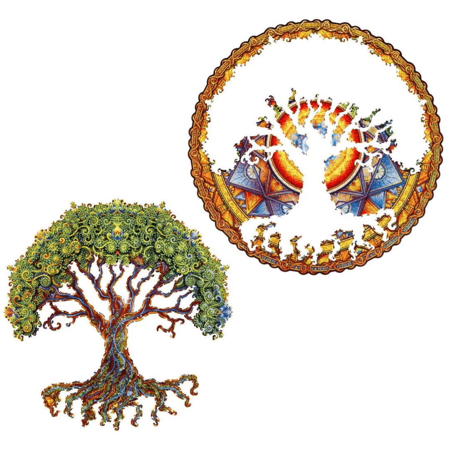 Mandala Puzzle | Tree of Life-Wooden Puzzle-Unidragon--