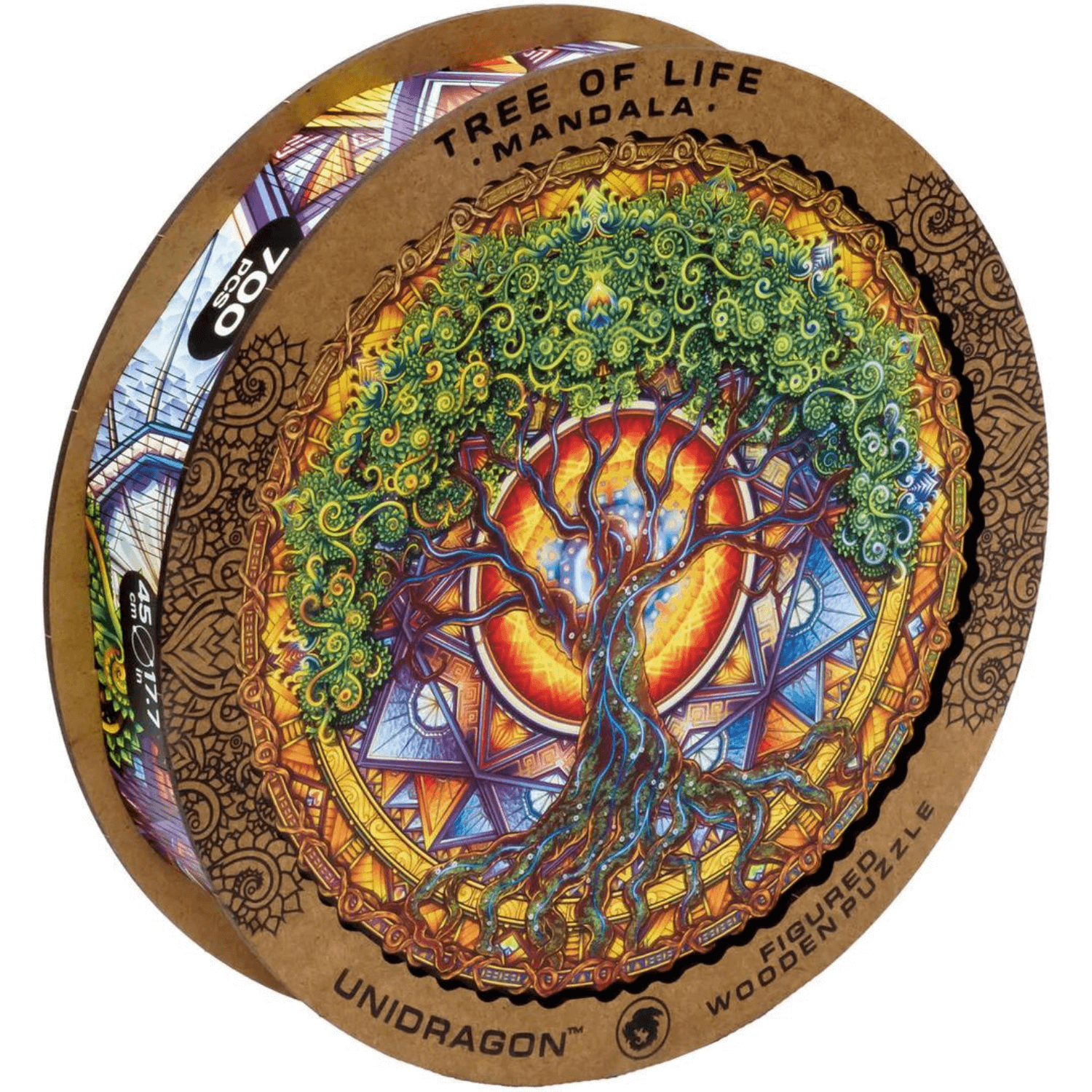 Mandala Puzzle | Tree of Life-Wooden Puzzle-Unidragon--